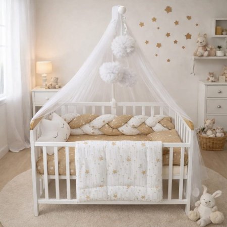 مفرش جدله قطن متر - نجوم